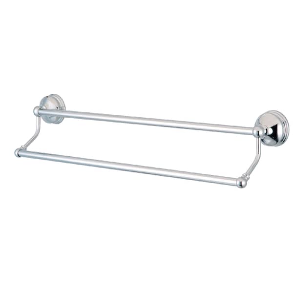 Vintage 24" Dual Towel Bar, Polished Chrome